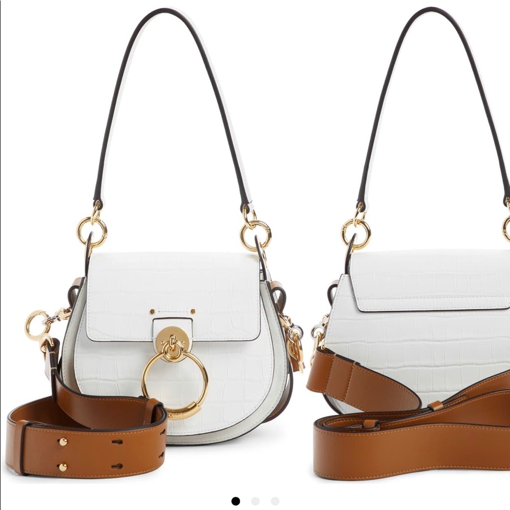 ISO of Chloe Tess Embossed Croc in White